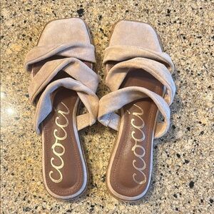 Ccocci Beige Strappy Sandals size 8.5